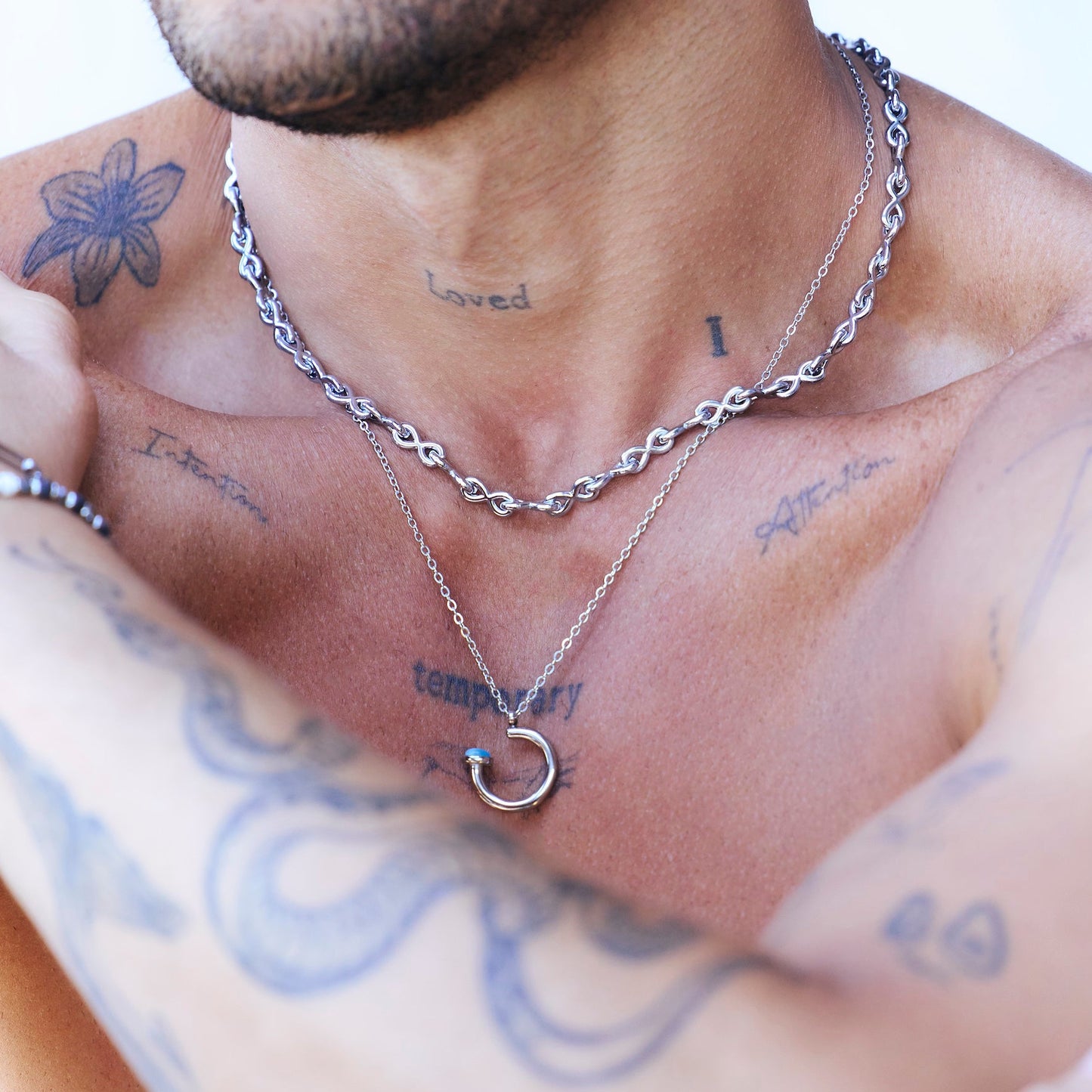 SIN8 Necklace Silver