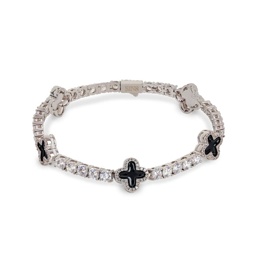 Black Clover Zirconia Bracelet