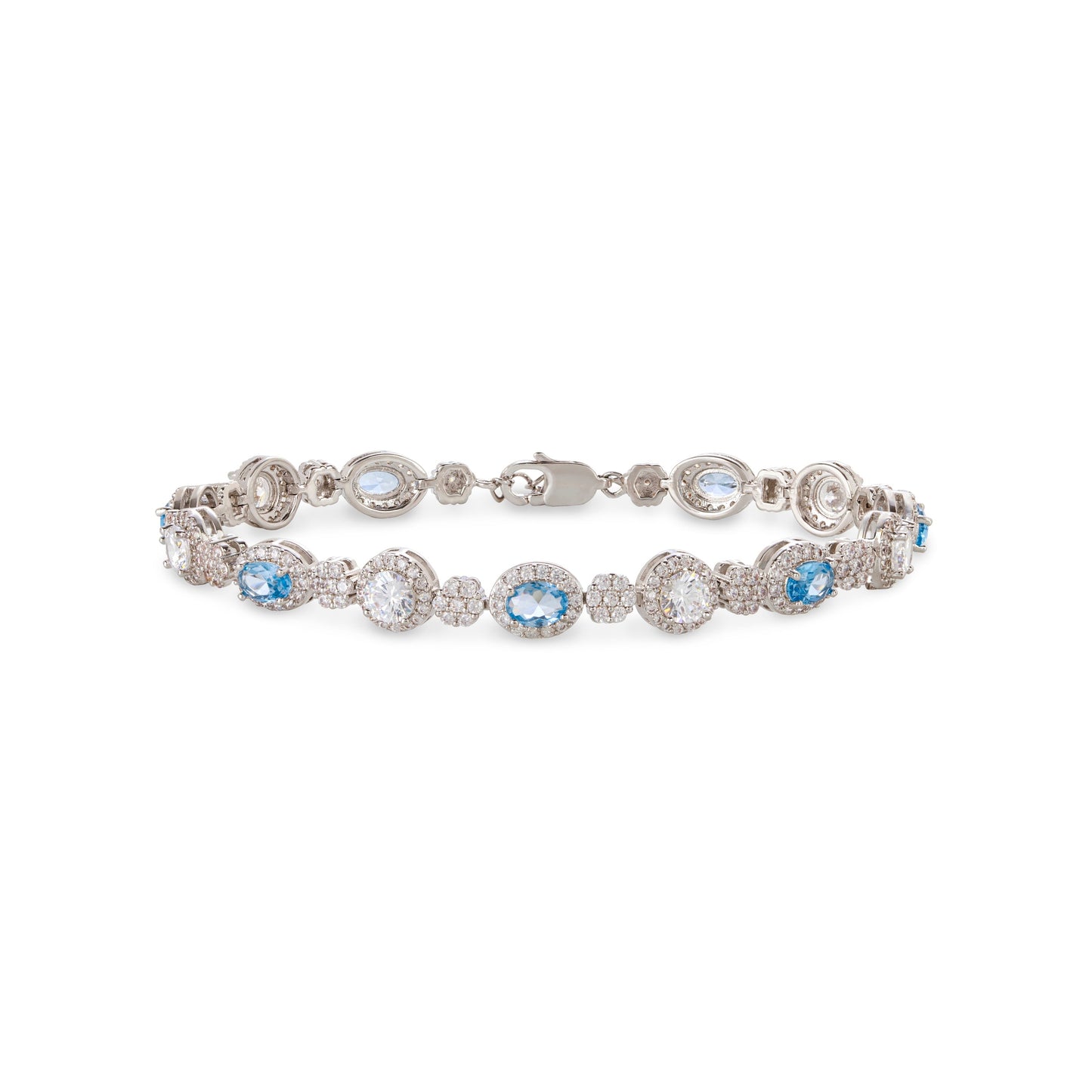 Icy Blue and White Bracelet
