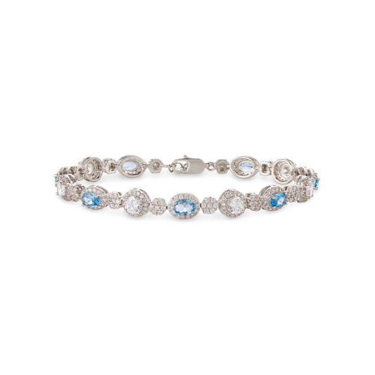 Icy Blue and White Bracelet