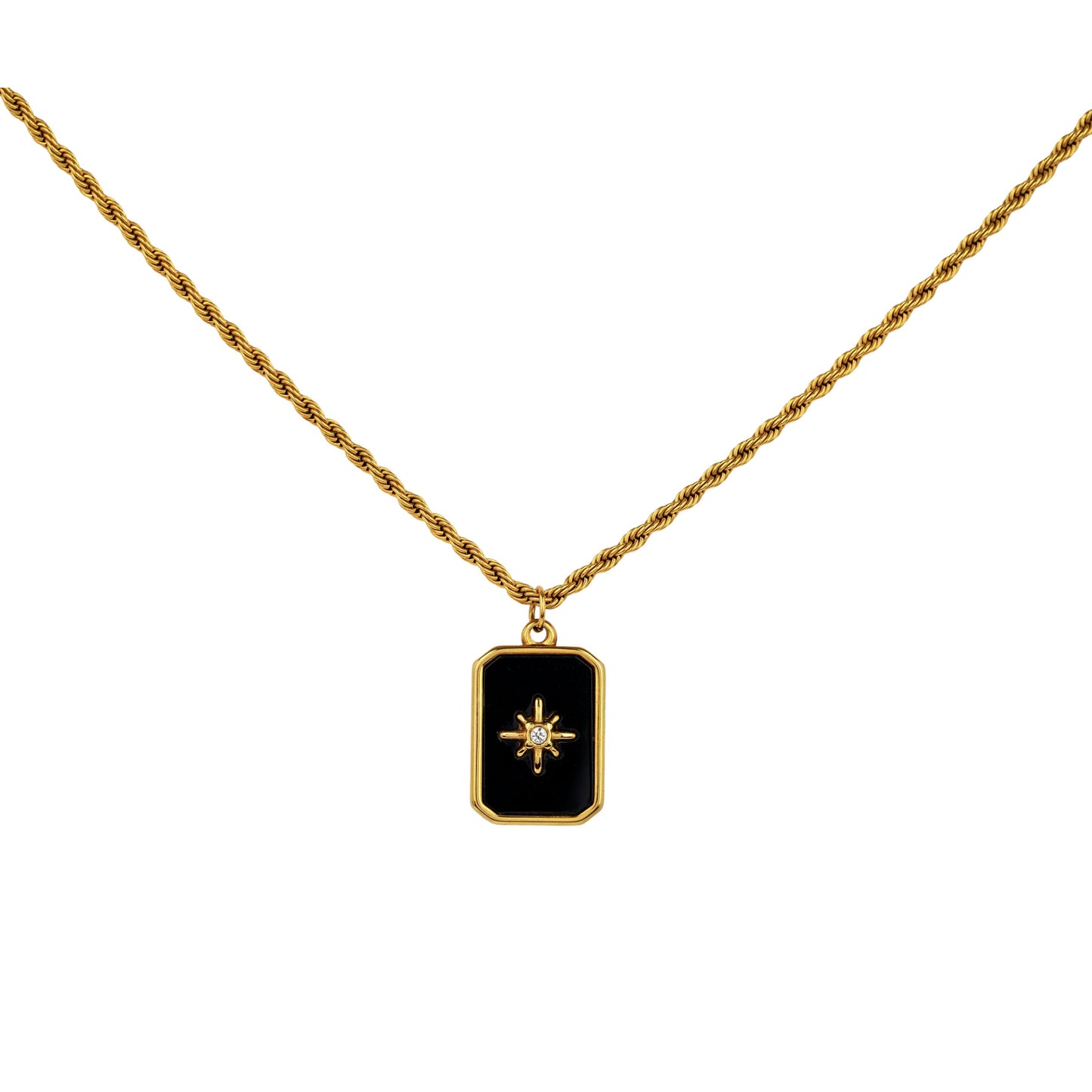 Black Pendant Necklace