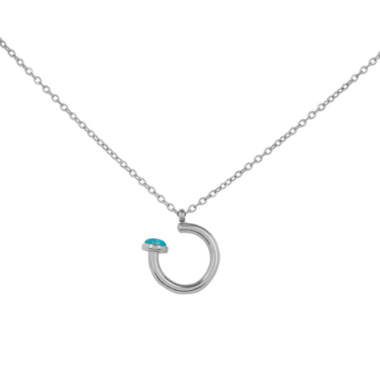 Silver Nail Necklace