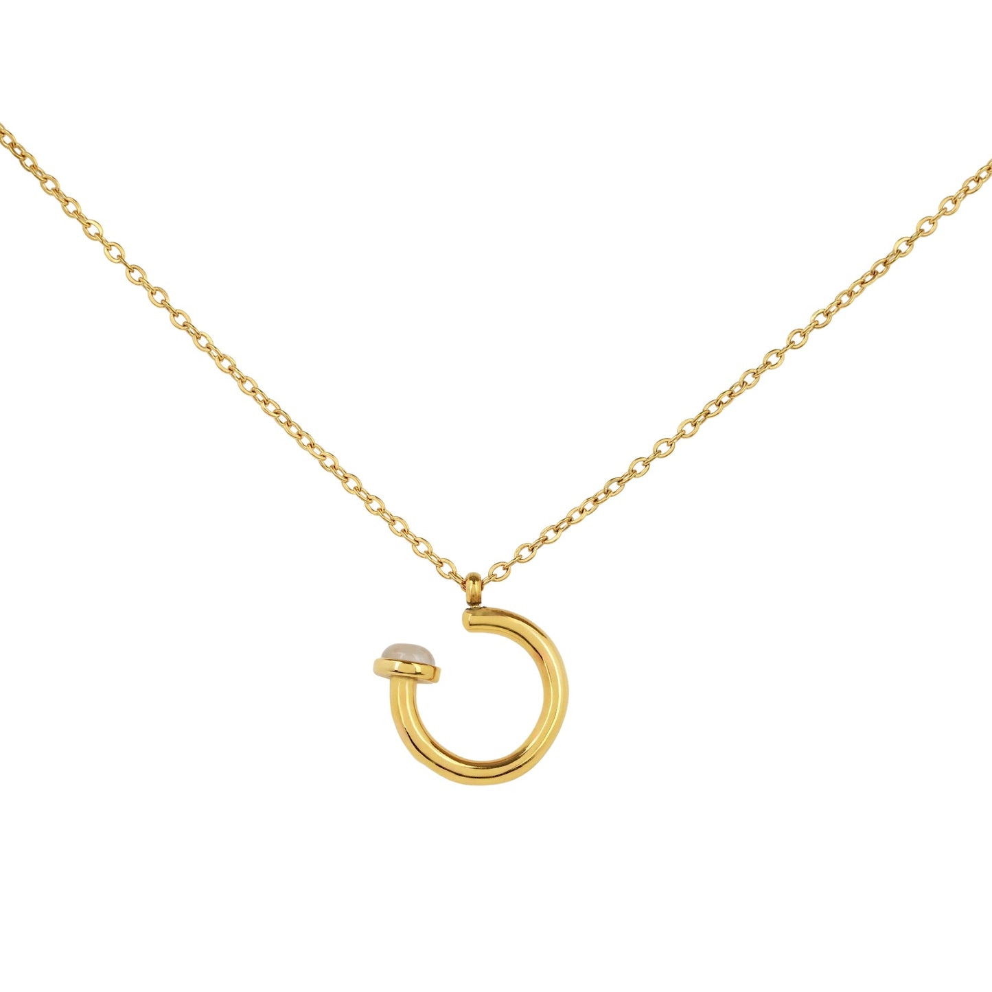 Gold Nail Necklace