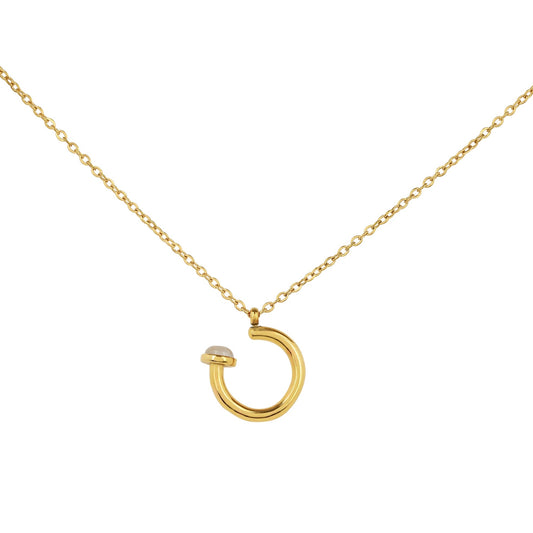 Gold Nail Necklace