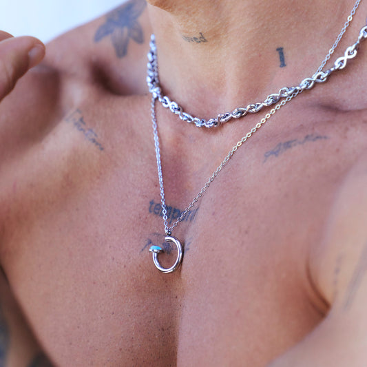 Silver Nail Necklace