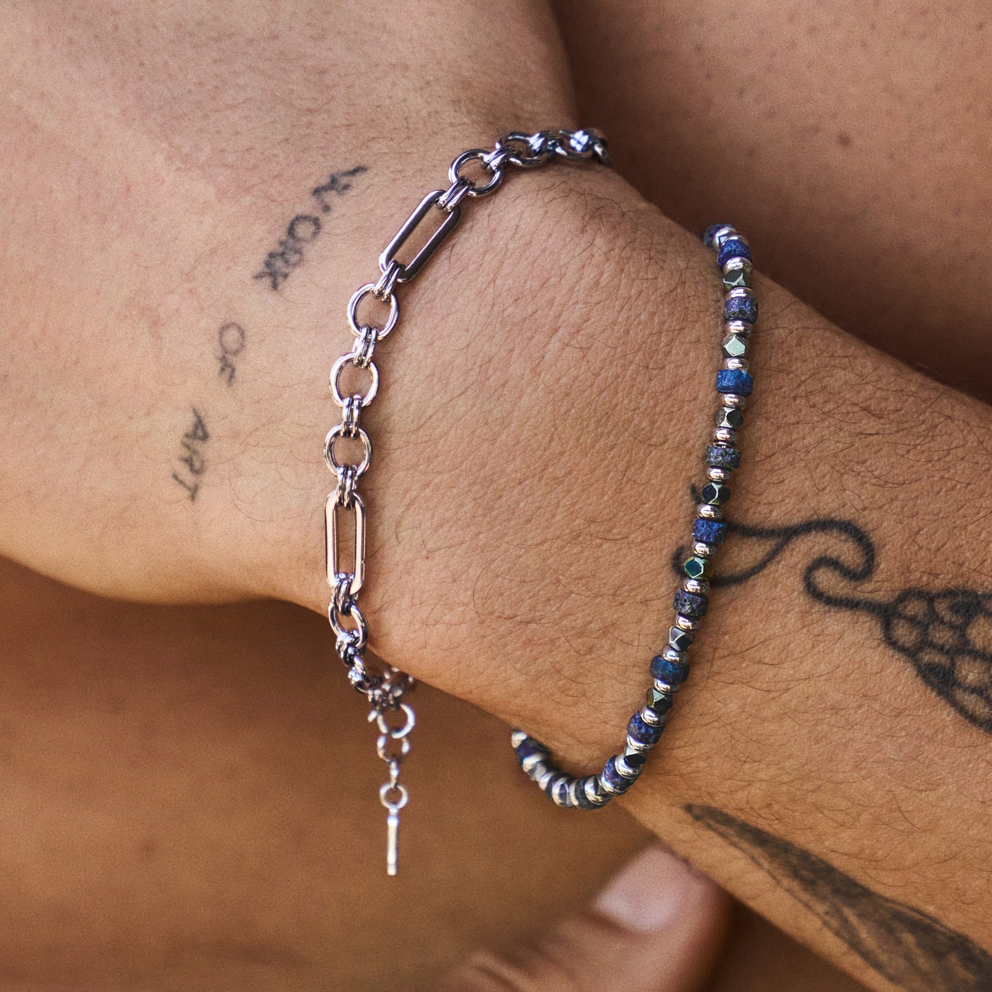 Slim Blue Tiger Eye Bracelet