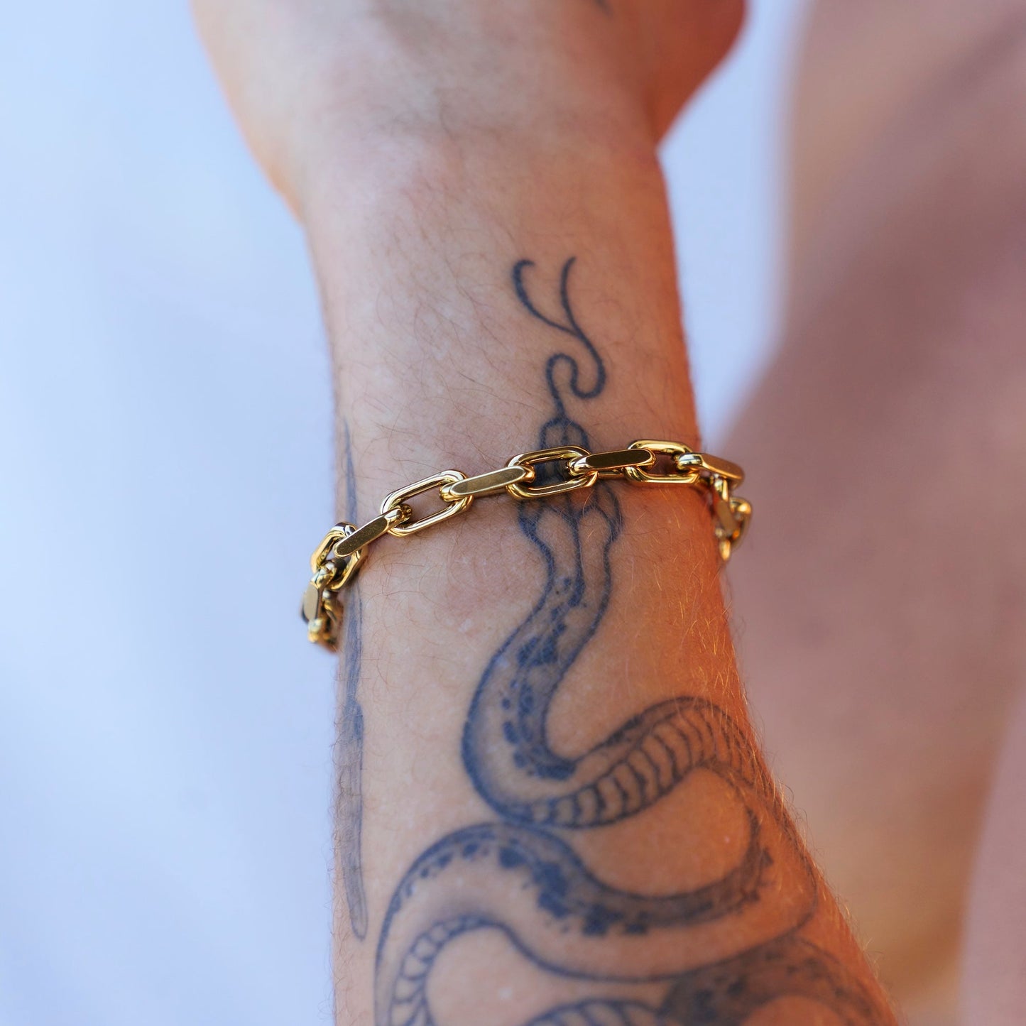 Large Link Bracelet Gold