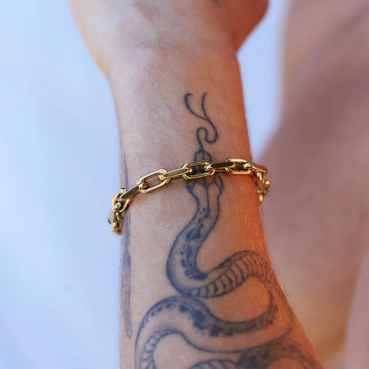 Large Link Bracelet Gold