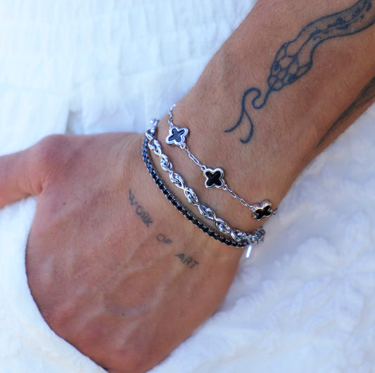 Black Tennis Bracelet