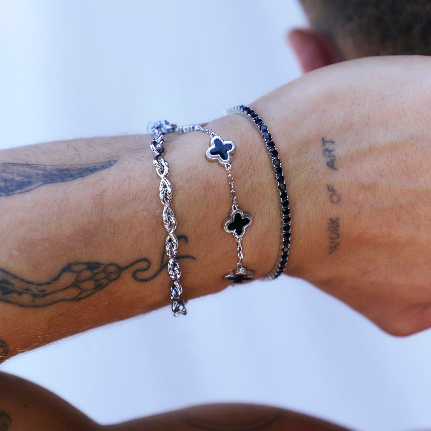 Black Tennis Bracelet