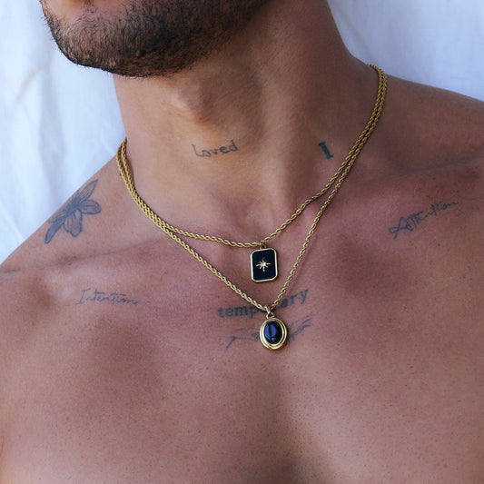 Black Pendant Necklace